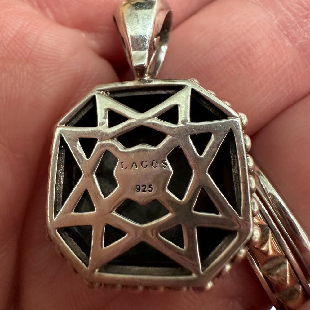 LAGOS Rocks Sterling Silver Enhancer Pendant - Picture 7 of 8